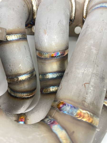 Edelstahl Stoßaufladungskrümmer R32 R30 R29 Turbo Turbokrümmer