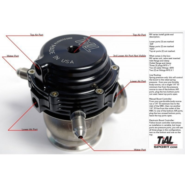 TIAL MV-R 44MM WASTEGATE WASSERGEKÜHLT V-BAND