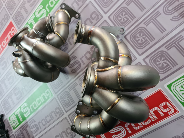 Edelstahl 1.8T 20v 1.8T 20 V-band Garrett Tial Precision Stoßaufladungskrümmer 3mm VW Golf S3 Turbo